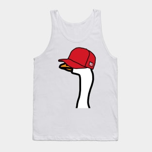 Politics Portrait Goose Wearing Stolen Red Hat Tank Top